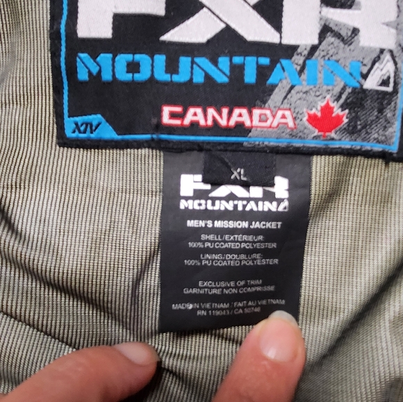 Men’s FXR Mountain mission jacket - size XL - Picture 15 of 16
